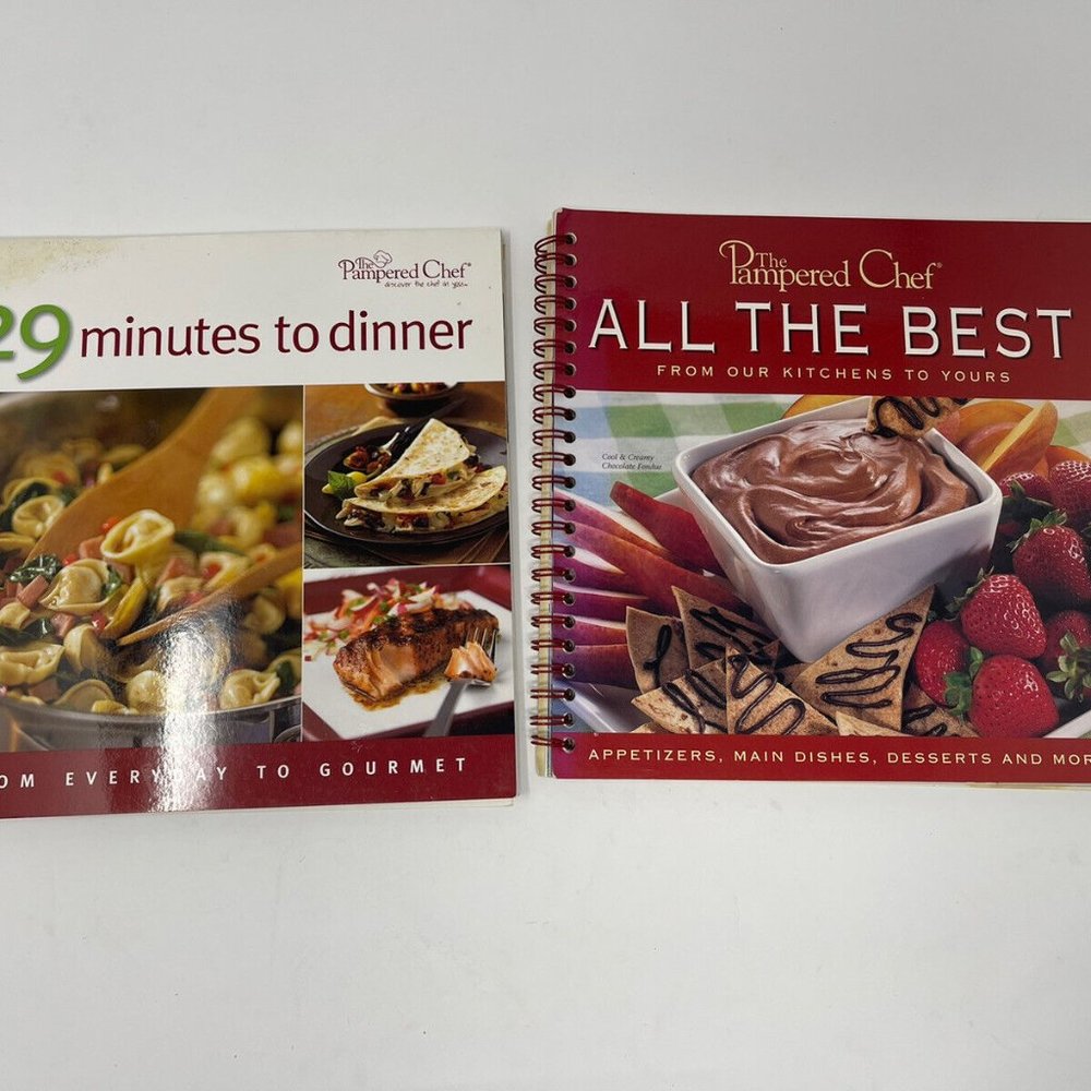 The Pampered Chef Lot of Two Cookbooks